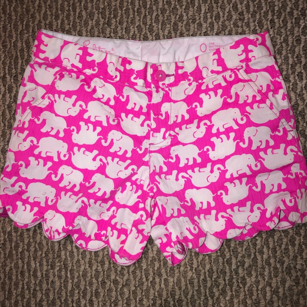 Lilly Pulitzer Scalloped Buttercup Shorts